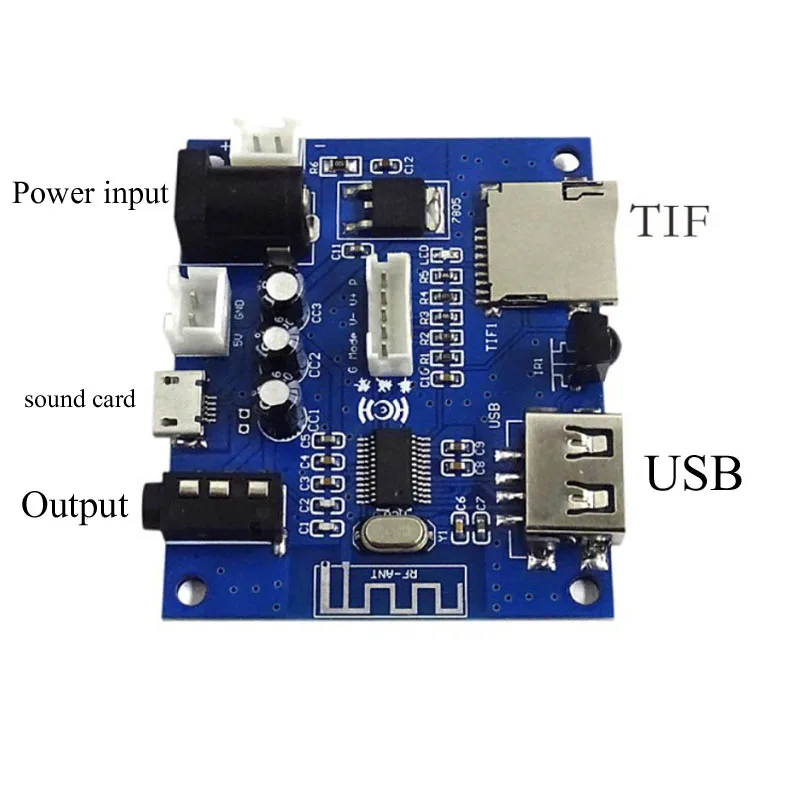 Модуль аудиоресивера Bluetooth 5 0 5-25 в звуковая карта USB U-диск без потери качества