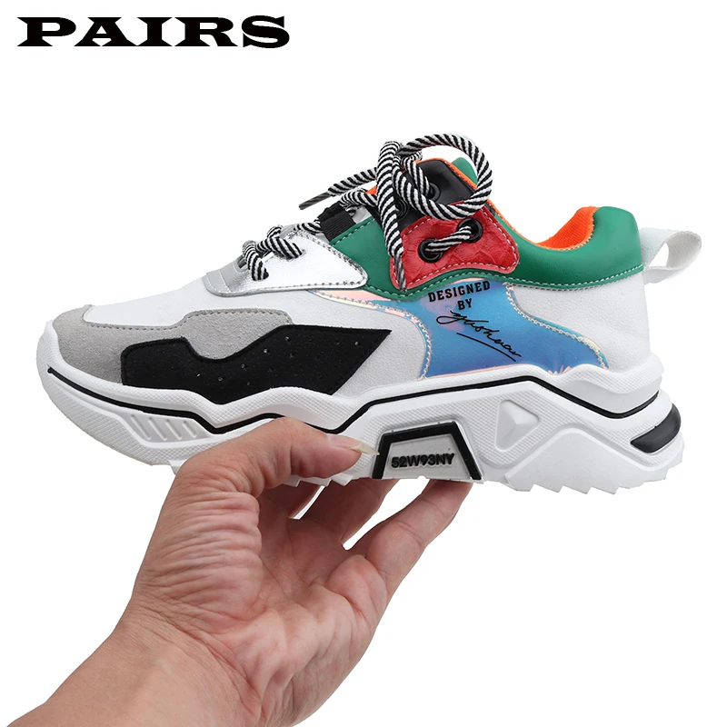 Женские кроссовки на платформе массивные Яркие с вулканизированной подошвой