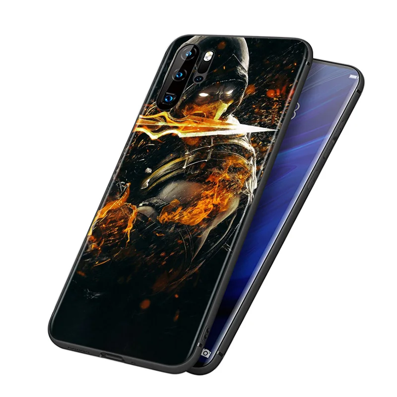Крутой черный чехол Mortal Kombat для Huawei P40 P30 P20 P10 P9 P8 Lite E 5G 2017 2019 Pro Plus телефона |