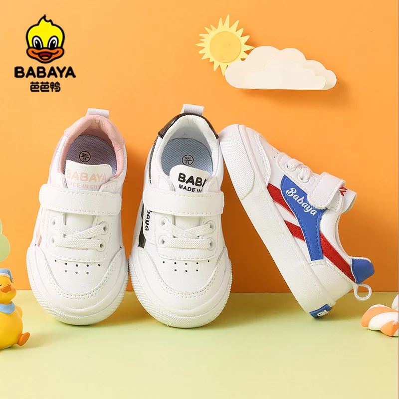 

Babaya Baby Shoes Girls White Shoes 1-3 Years Old Toddler Shoes 2021 Spring New Boys Shoes Children Casual Shoes