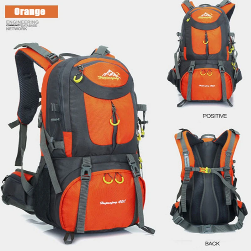 Сумка для кемпинга на открытом воздухе 40 л 50 рюкзак альпинизма водонепроницаемая