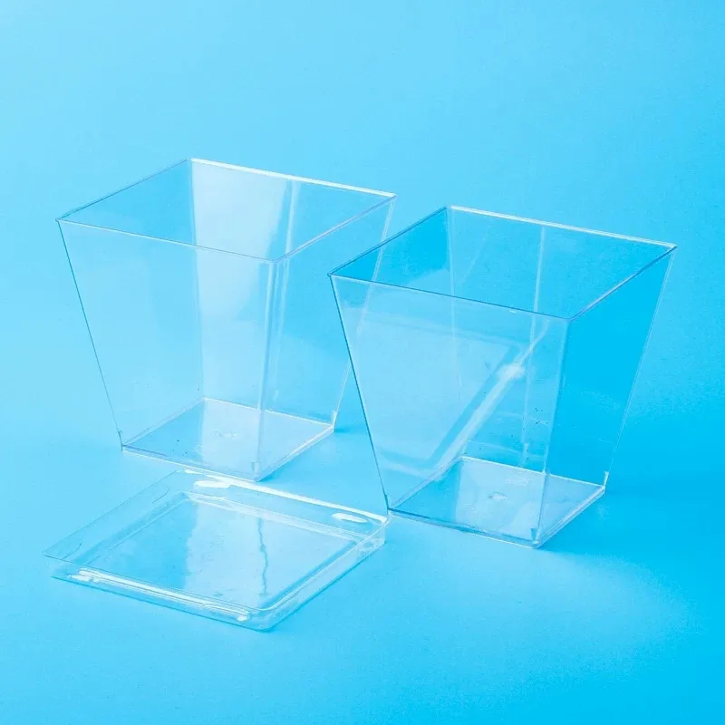 25 шт. большие десертные чашки муссы 200 мл|Одноразовая посуда для вечеринок| |