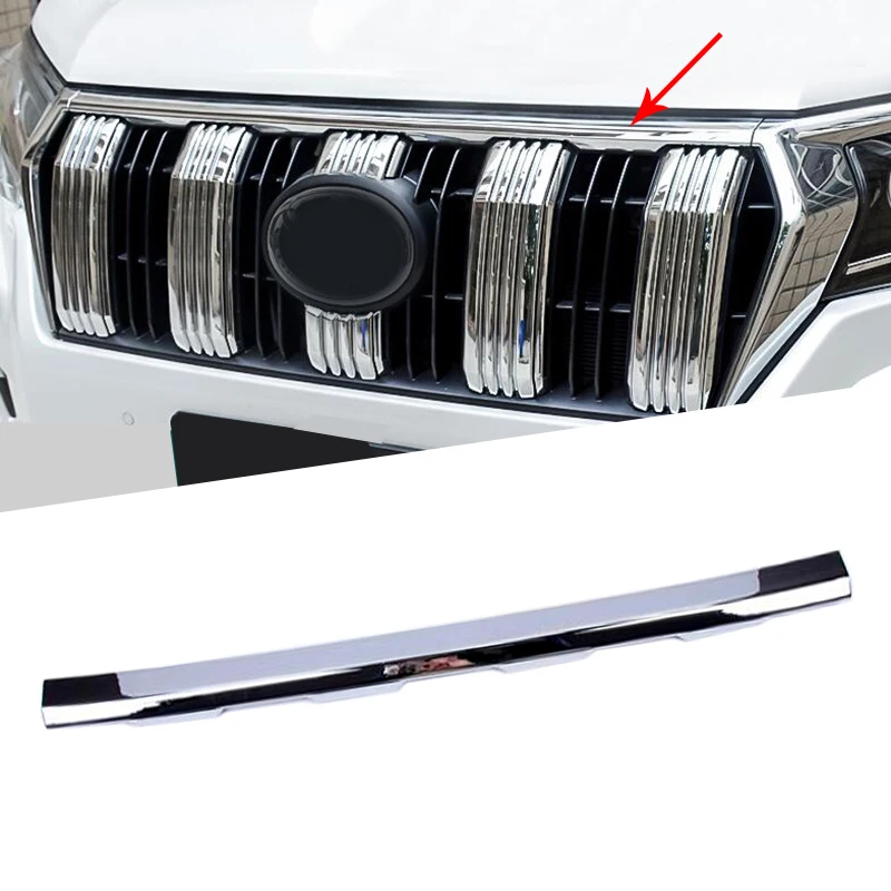 ABS хромированные внешние аксессуары Передняя решетка крышка планки для Toyota Land