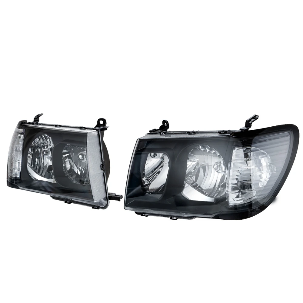 1 пара водонепроницаемых фар для Toyota Landcruiser 100 серии 1998-2005/04 Altezza черные