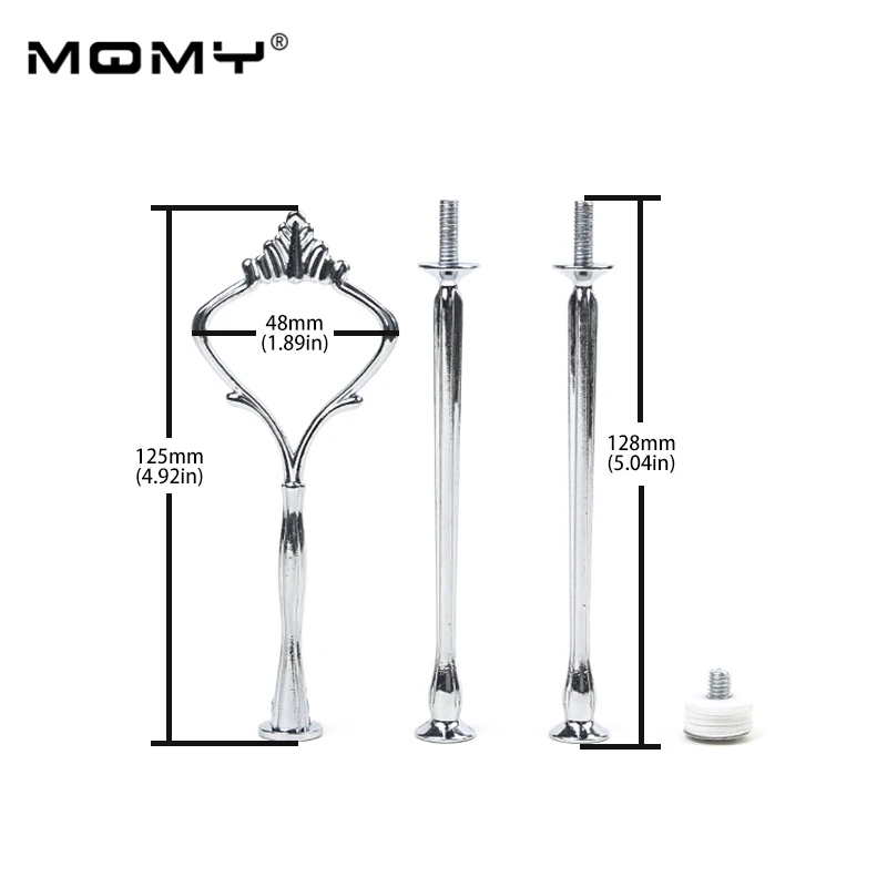 

Wholesale Gold Silver 3 Tier Metal Wedding Cake Stand Handle And Fittings