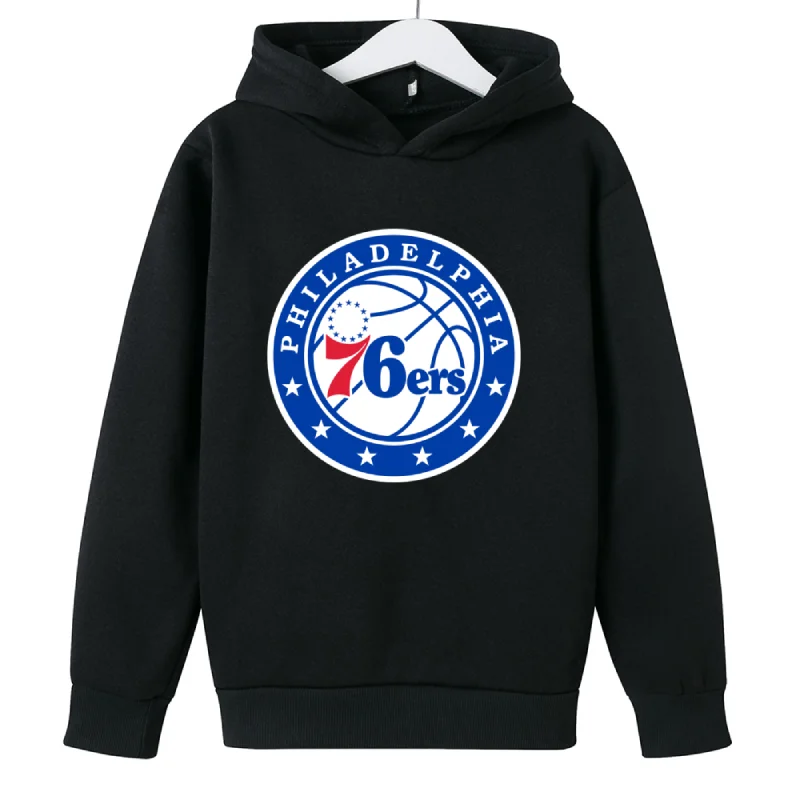 

For 3-14 Years Old Hooded Sweatshirt Kids Cartoon Basketball Star Children Long Sleeve Hoodi Boys Clothes Girls Hoodies Top Tees