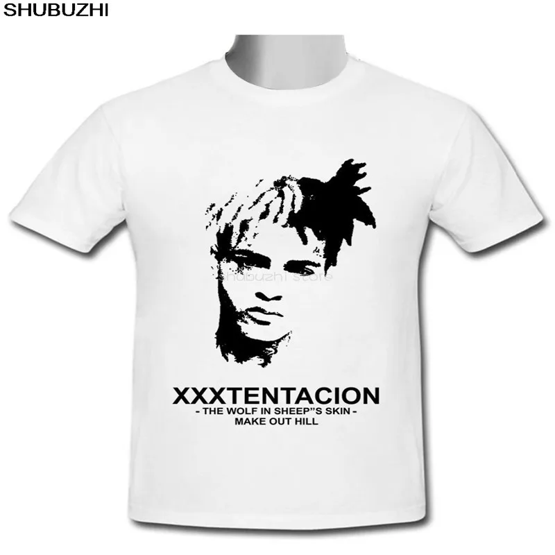Белая футболка Xxxtentacion Rapper новые футболки Забавные унисекс основные модели