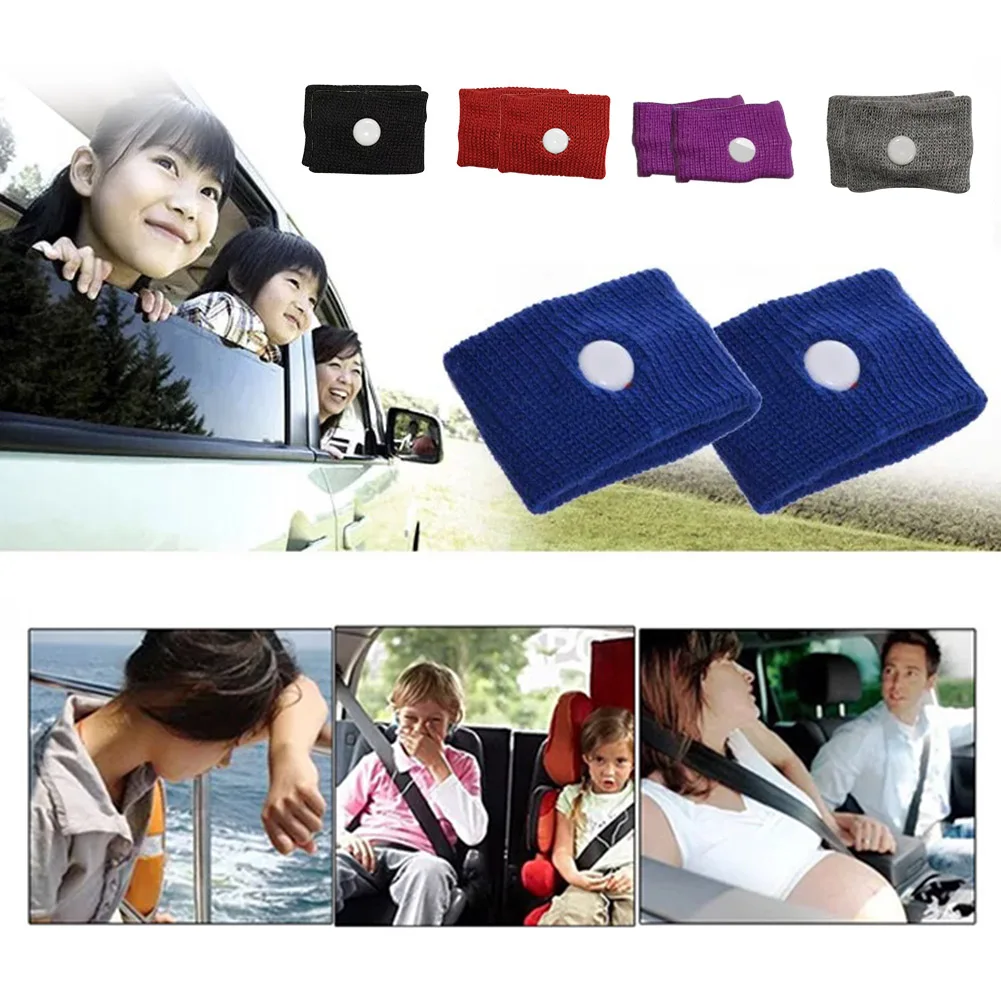 

1Pair Wrist Brace Spandex Anti Motion Sickness Acupressure Wristband Unisex Relief Band Pregnancy Anti Nausea Bands