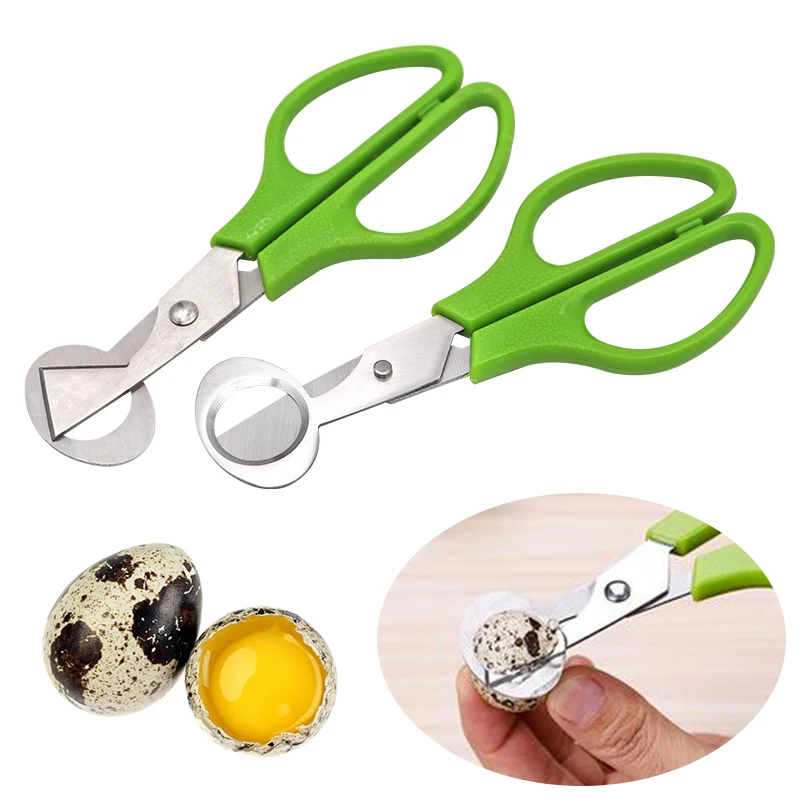 

2 предмета дома перепелиные яйца ножницы для открывания яиц крекер открывалка для сигар с каттером Кухня аксессуары Нержавеющая сталь инст...