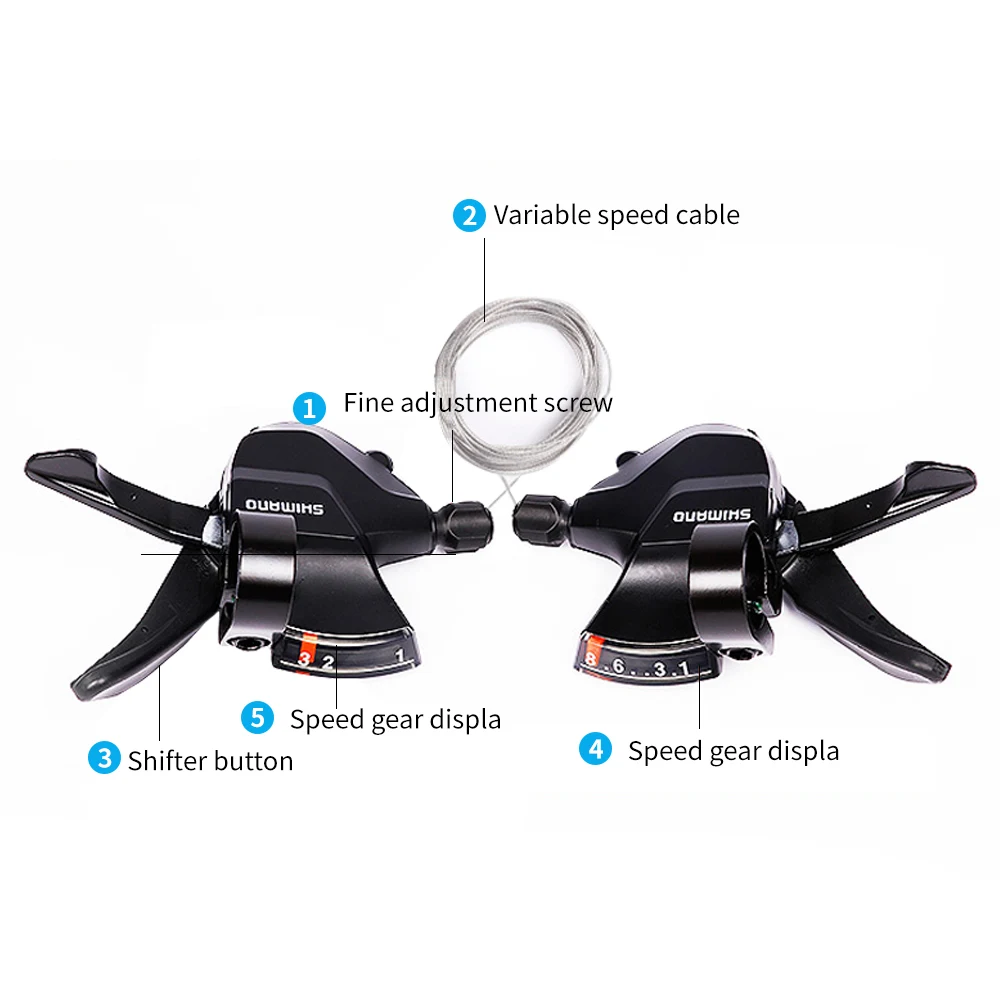 SHIMANO Altus SL M315 M310 MTB Shifter 2X7 2X8 3x7 3x8 2 3 7 8 14 16 21 24 S скоростной рычаг переключения передач