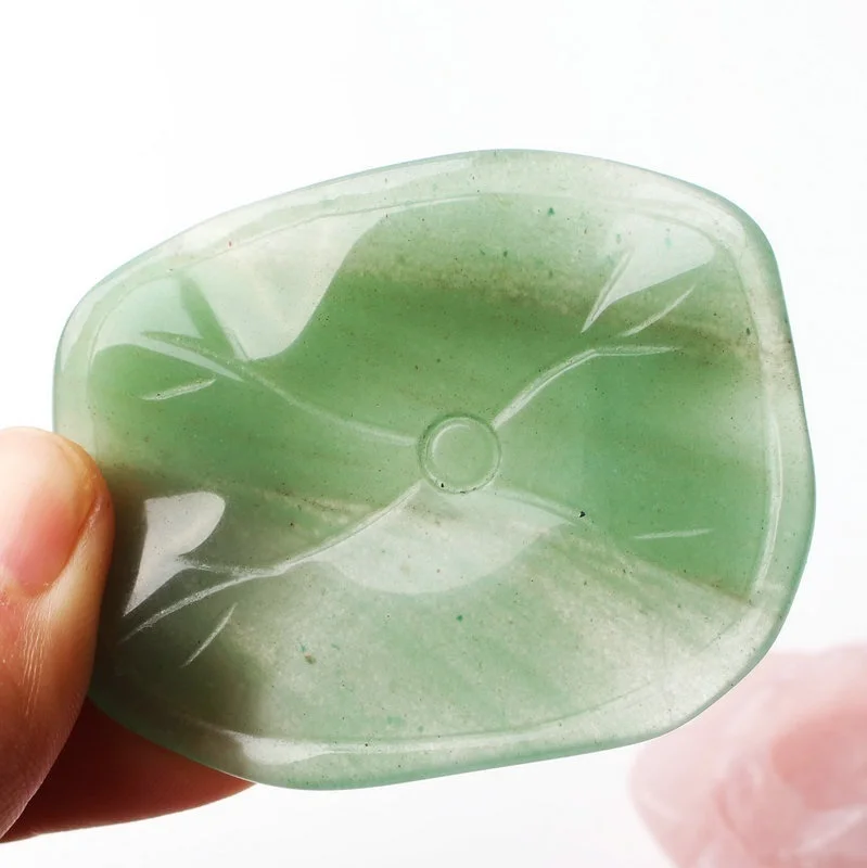 Натуральная роза кварц цветок лотоса авантюрин основа зеленый лист домашнее