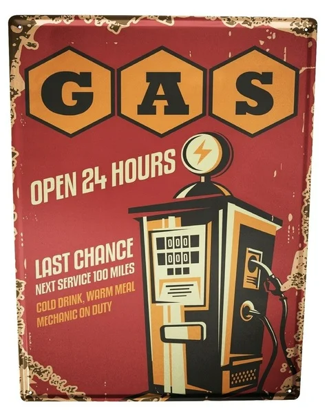 

Tin Sign Garage Gas Station