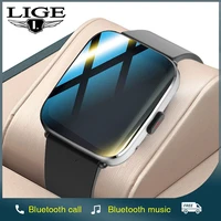 lige smart watch men full touch screen music play women sport fitness tracker 2021 new bluetooth call smartwatch for android ios