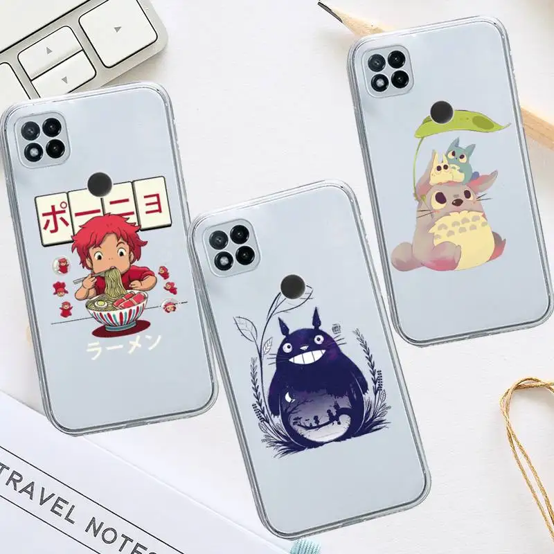 

Anime My Neighbor Totoro Phone Case Transparent for Xiaomi redmi note 8 9 10 11 t lite pro ultra mix 4 k40