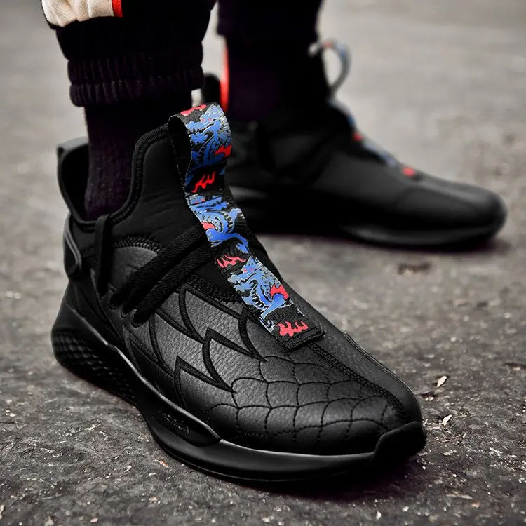 High Top Platform Dad Sneakers Men Mesh Waterproof Dragon Embroidery Shoes White Thick Sole Tenis Masculino Adulto | Обувь
