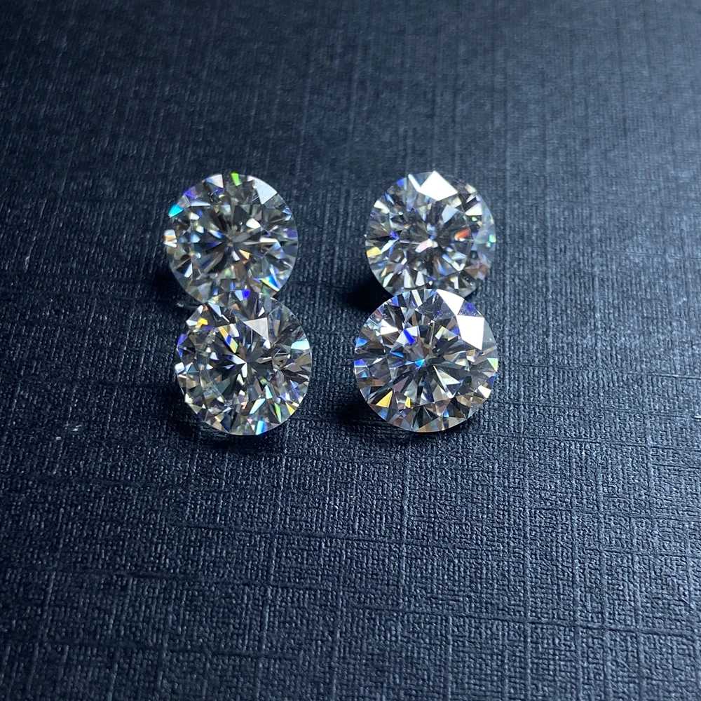 Бриллиантовый Муассанит 3ct VVS1 лабораторное модное кольцо с отличной резкой 9 мм D