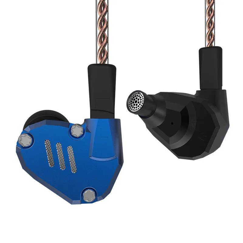 KZ ZS7 наушники 4BA + 1DD гибридные в ухо HIFI бас гарнитура DJ монитор ZS6 AS10 ZST ED16 для