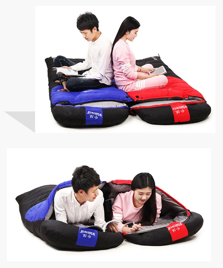 

Four Season Goose Down 800g Sleeping Bag Two Color Sleeping Bag Winter Ultralight Sleeping Bag Down Sleeping Bag