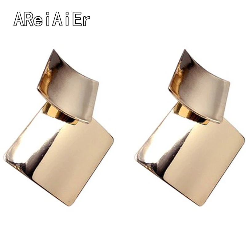 В Корейском стиле Новые серьги Личность металлические подвесные светильники в