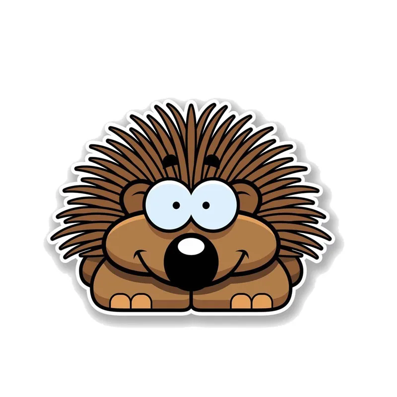 

Dawasaru Cartoon Happy Hedgehog Car Sticker Personalized Decal Laptop Truck Motorcycle Auto Accessories Decoration PVC,15cm*11cm