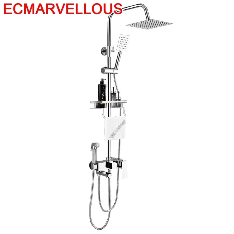 Banheiro Dusche Regendouche Painel Doccia Electrica Regadera Conjunto De Choveiro Eletrico Ducha Chuveiro Душевая система для