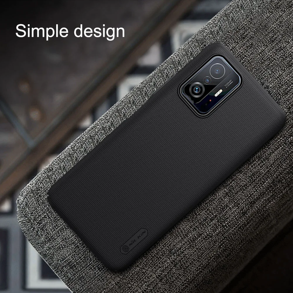 For Xiaomi Mi 12S 12 Pro 12X 11T 11i 5G Case Nillkin Slide Camera Protect Leather Frosted Cover on POCO F4 F3 X3 X4 GT M4 4G