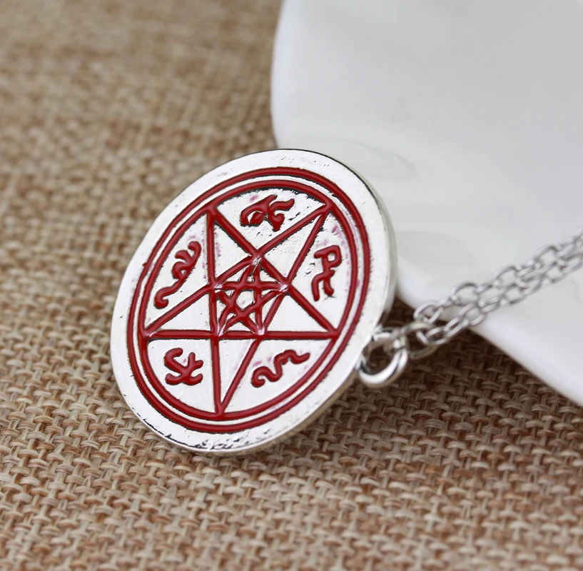 Супернатуральное ожерелье HANCHANG милое круглое с монетами и красной звездой