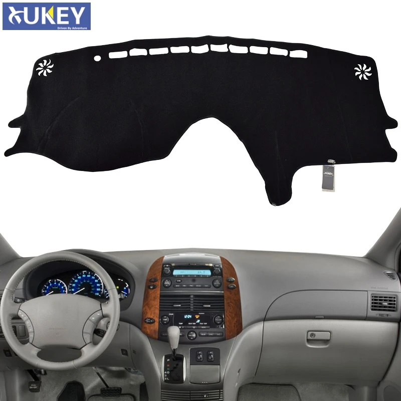 

Xukey Dash Mat Dashmat Dashboard Cover Sun Shade Dash Board Cover Carpet For Toyota Sienna 2004 2005 2006 2007 2008 2009 2010