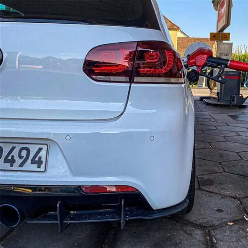Задний бампер для багажника фотозащита Volkswagen VW Golf 6 MK6 GTI R20 2008-2012 Черный