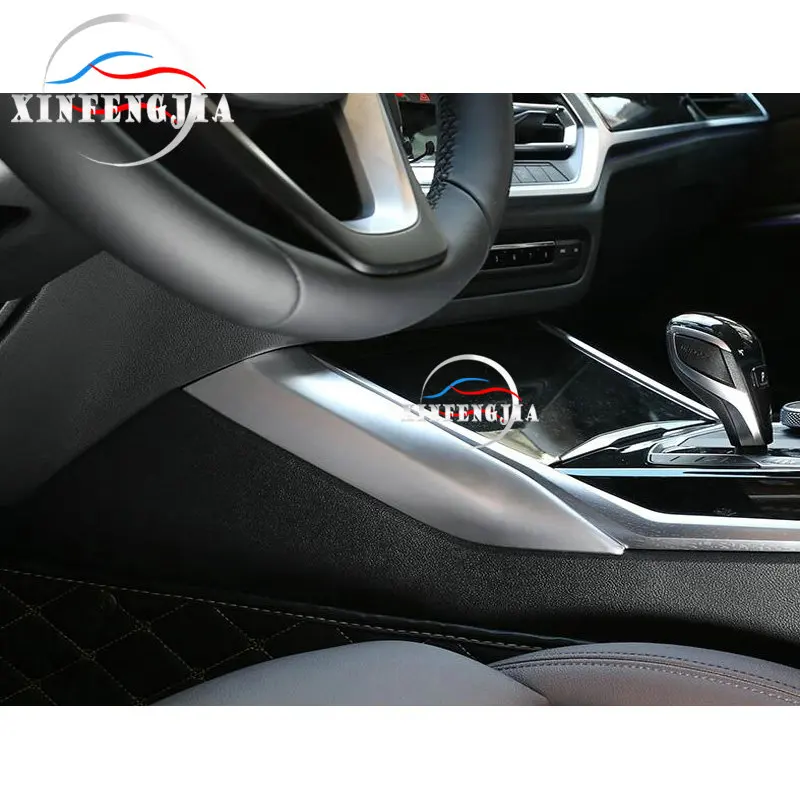 

For BMW 3 Series G20 19-20 2* ABS Chrome Center Gear Shift Side Trim Cover