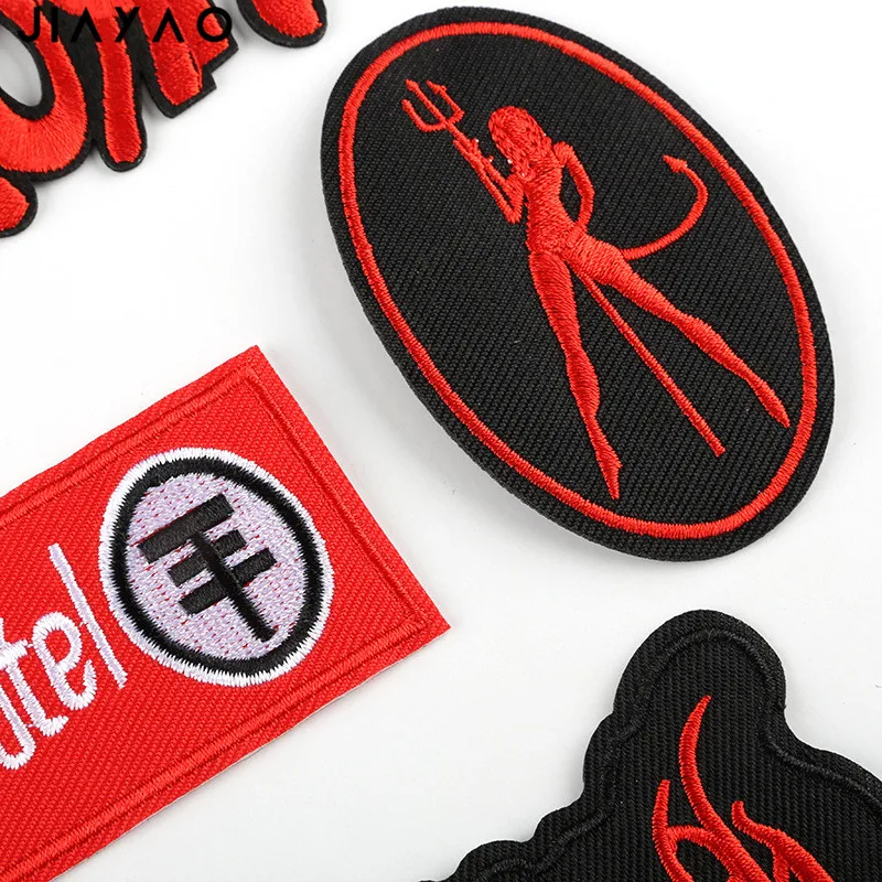 Вышитые клейкие патчи-наклейки с английскими буквами тканевые наклейки значок