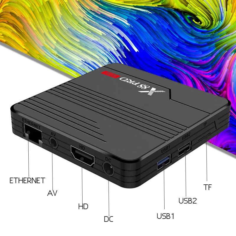 ТВ-приставка X88 PRO Mini S905X3 Android 9 0 Ott двойной Wi-Fi 2 4/5 8 ГГц 8K медиаплеер Ultra HD Google TV