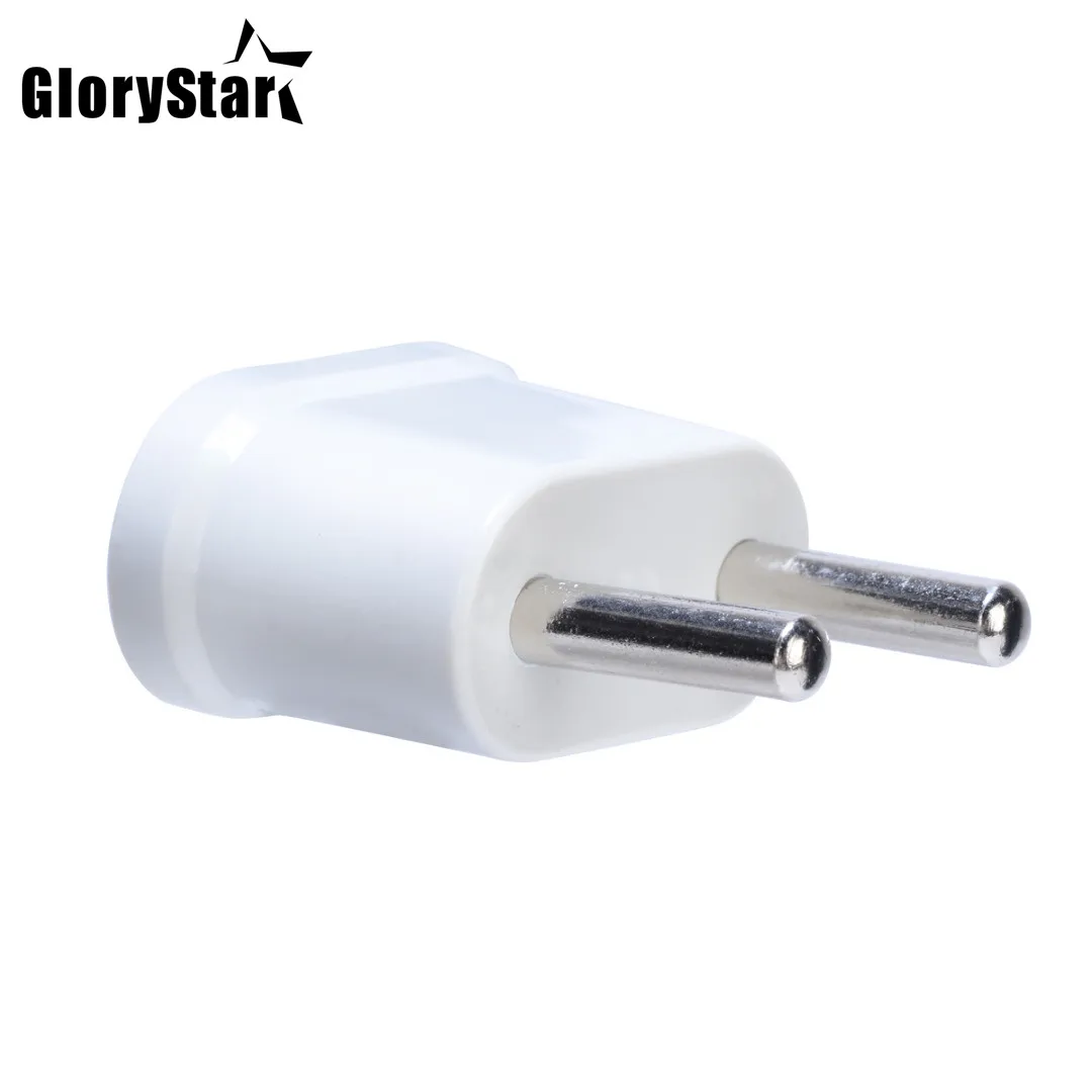 Адаптер питания с американской и европейской вилками белый дорожный адаптер