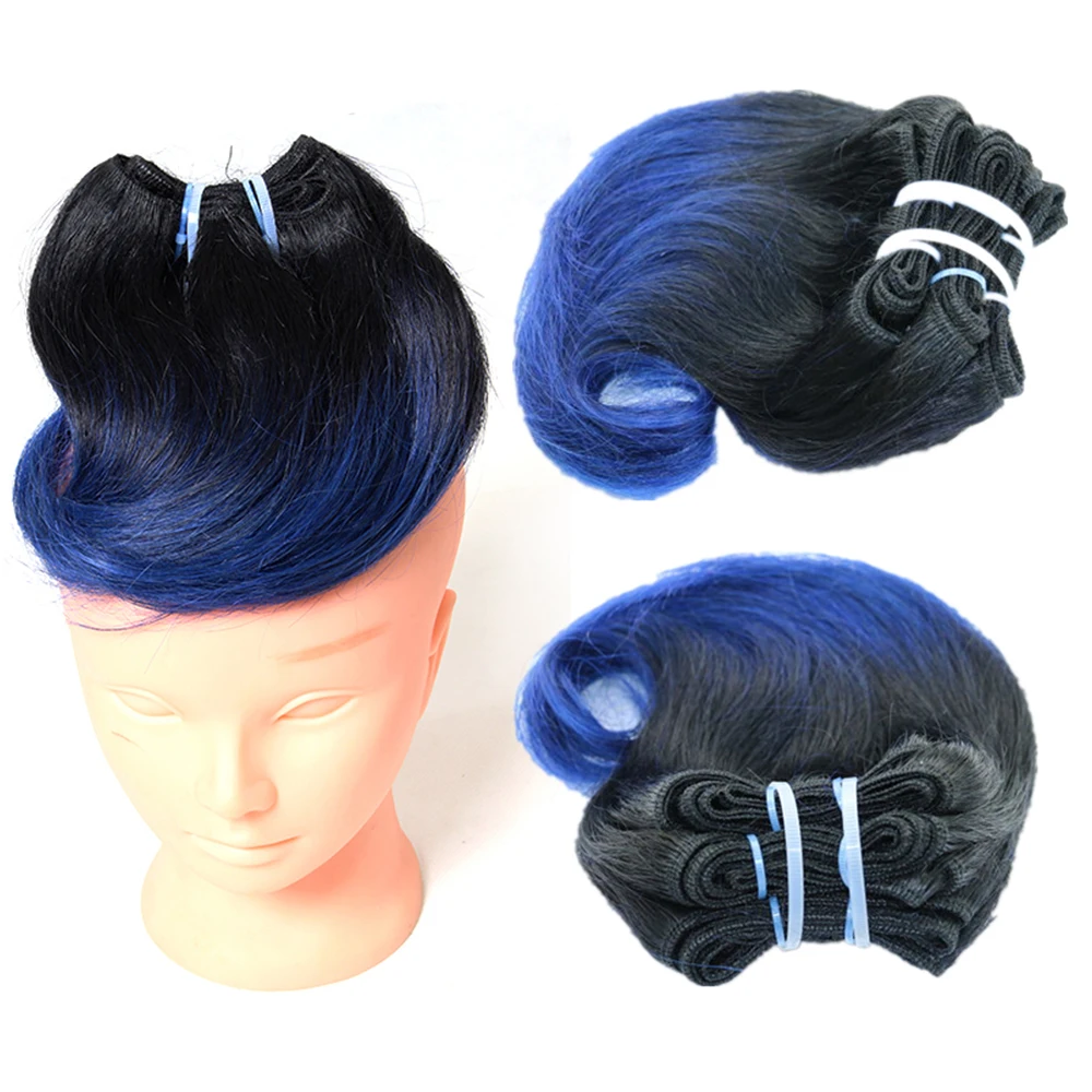 

8 дюймов бразильские волнистые волосы для тела короткое переплетение волос Уток #613 Омбре Бургундия Волнистые Волосы 4 пучка бразильское кор...