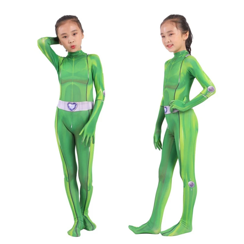 Костюм Косплей Девочек Детективов Totally Spies Аниме Clover Ewing Samantha Simpson Alexandra Mandy на Хэллоуин.