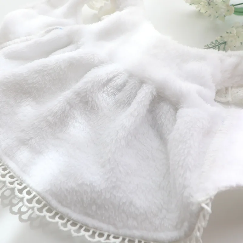 Белое платье принцессы одежда для собак бант маленький костюм юбка милый