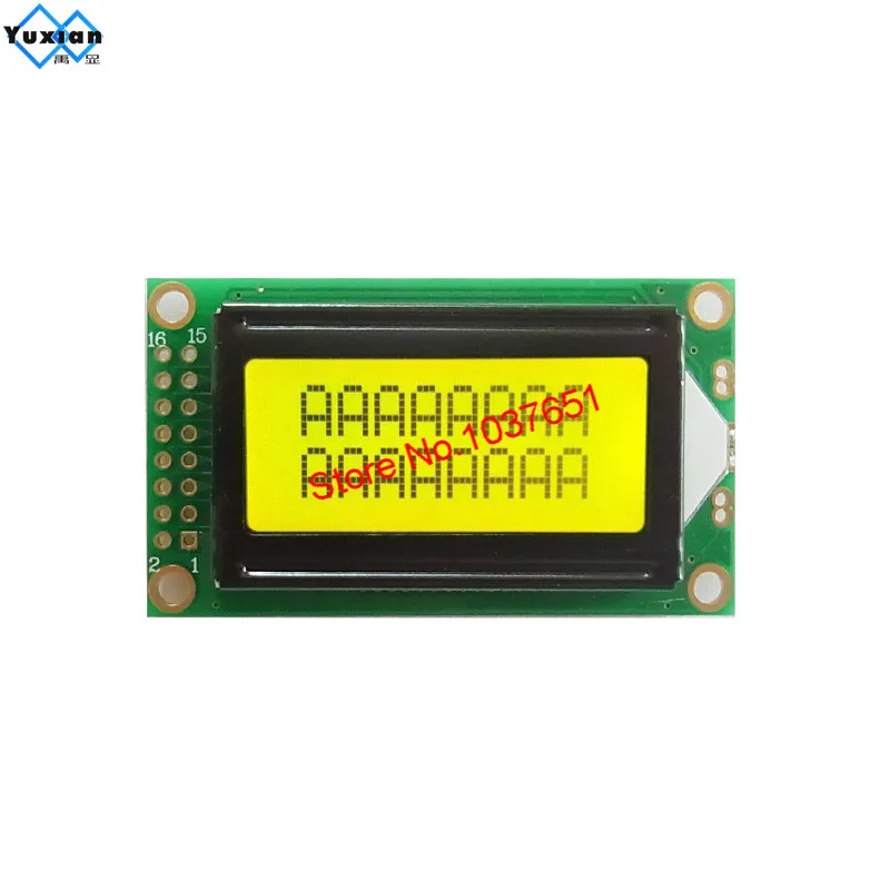 ЖК дисплей 8*2 0802A зеленый синий 16pin 58*32 мм SPLC780D1|lcd display module|pcb factorylcd pcb |