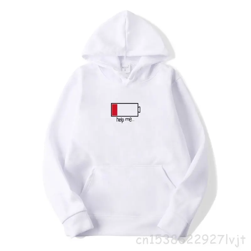 

Мужская толстовка с капюшоном WZZAE, черная толстовка с 3D-принтом «помощь мне», модная уличная одежда в стиле хип-хоп