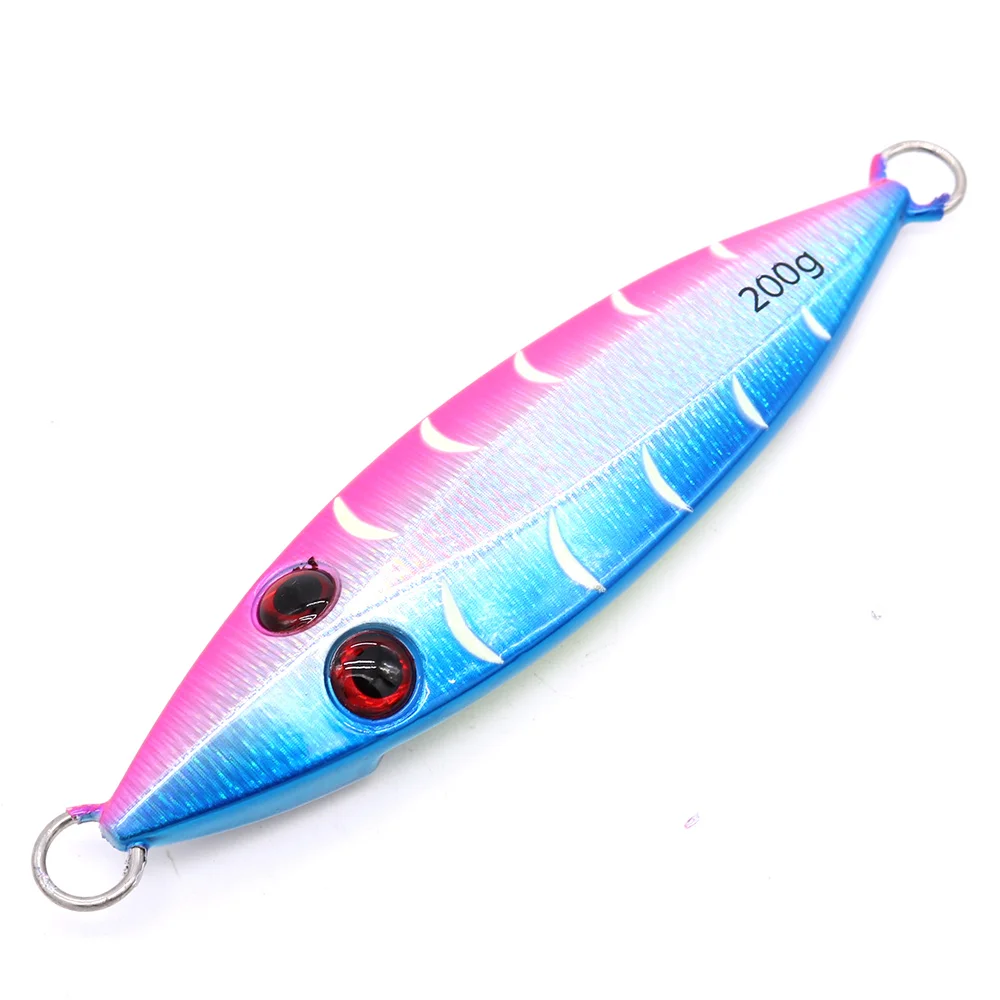 CASTFUN рыболовная приманка медленный джиг светящаяся для джиггинга рыба искусственная металлический 1 шт. 100 г