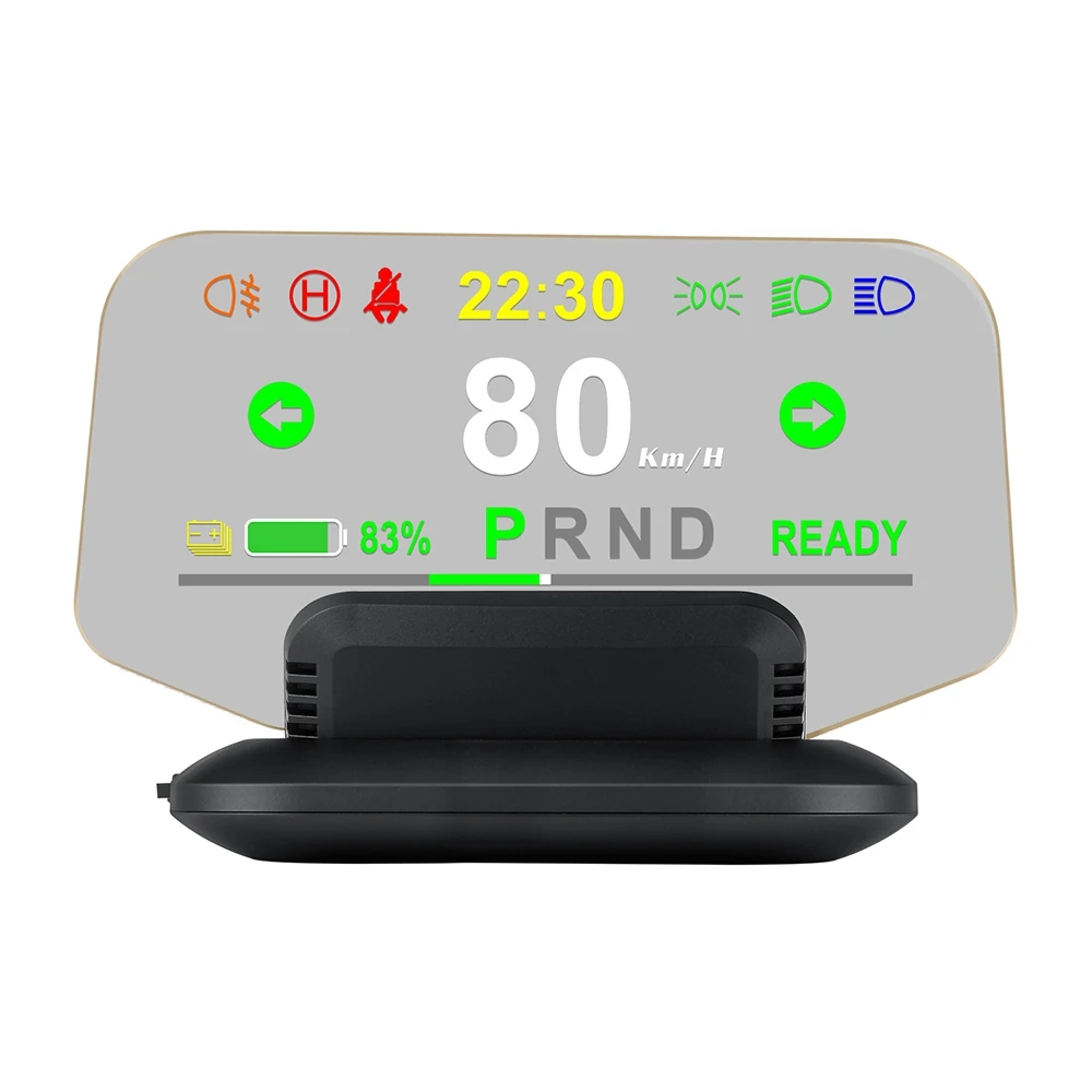 

Car HUD Head Up Display Speedometer Overspeed Alarm Windshield Projector for Tesla model3/Y