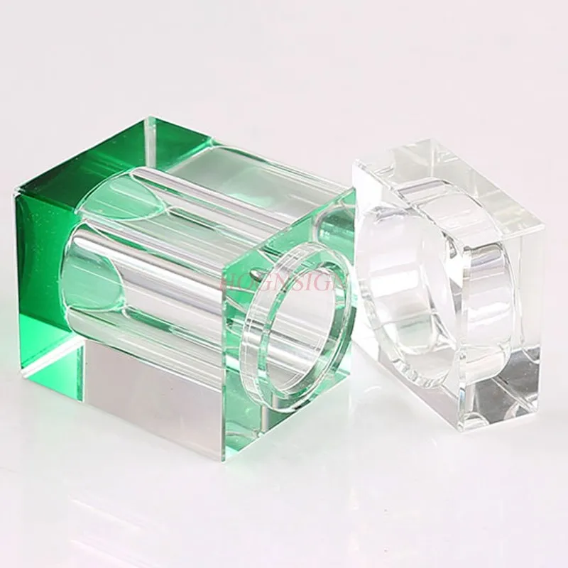 

toothpick box Crystal glass toothpick box transparent color toothpick tube flossing tank with cotton swab barrel cigarette box