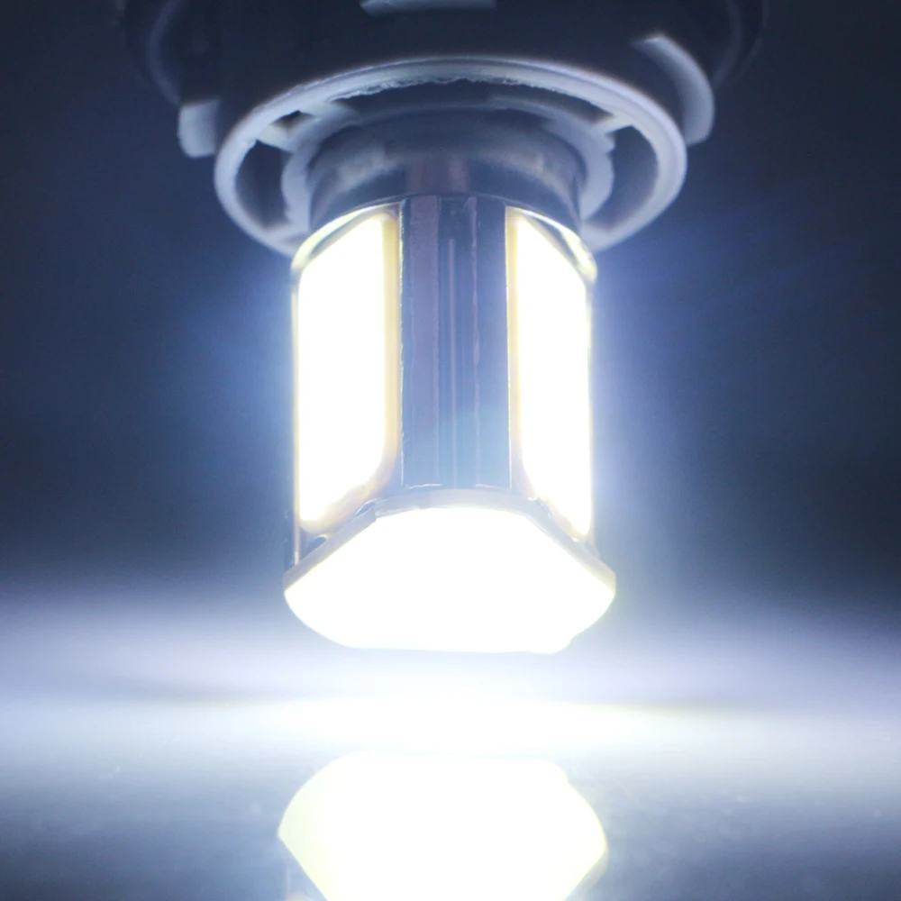 2 шт. автомобильные светодиодсветодиодный ламсветильник 12 В DC COB 24 SMD P21W BA15S 1156 BAU15S