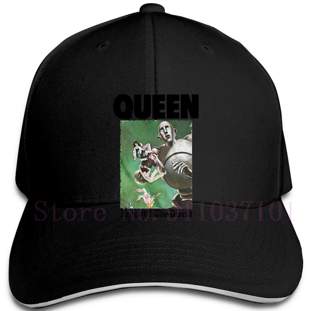News Of The World 70s рок Queen Цвет белый Для мужчин летний Регулируемый Кепки s Бейсбол