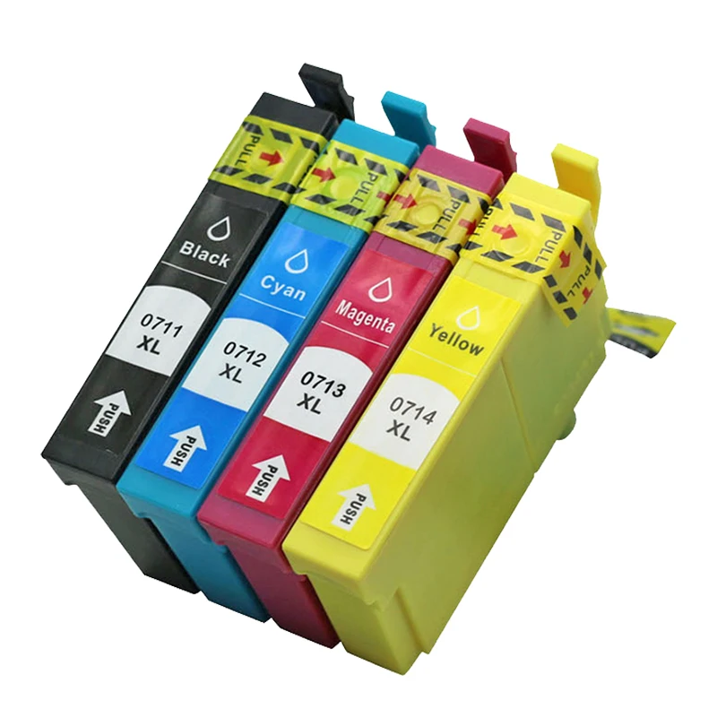 4 шт. совместимый чернильный картридж для принтера Epson T0711 T0712 T0713 T0714 epson Stylus D78 D92 D120