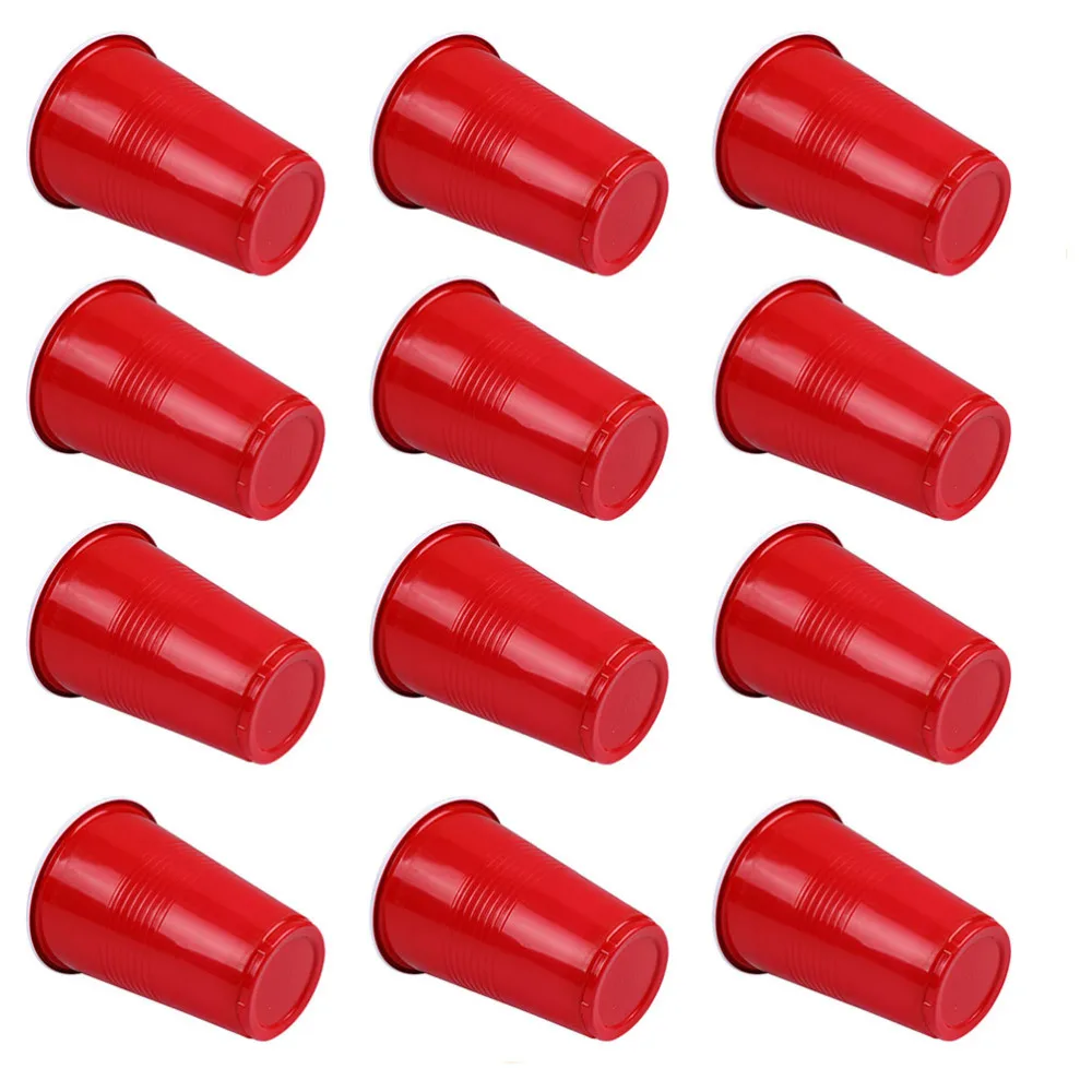 

48pcs Disposable Cup Pp Cups Beer Mugs Party Cups Beer Cups Double Color Cups