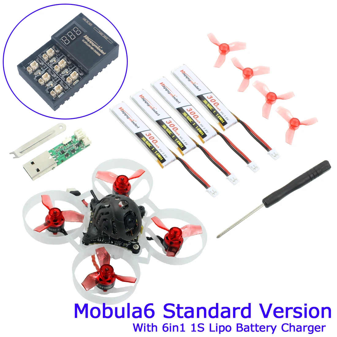 Happymodel Mobula6 Стандартный BNF 1S 65 мм бесщеточный гоночный Дрон Bwhoop FPV Crazybee F4 Lite Runcam Nano3