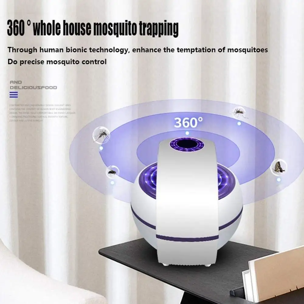 

2020 USB powered mosquito killer lamp 1m / 2m electric mosquito noise Bug Zapper no trap For bedroom insect killer light L9P2
