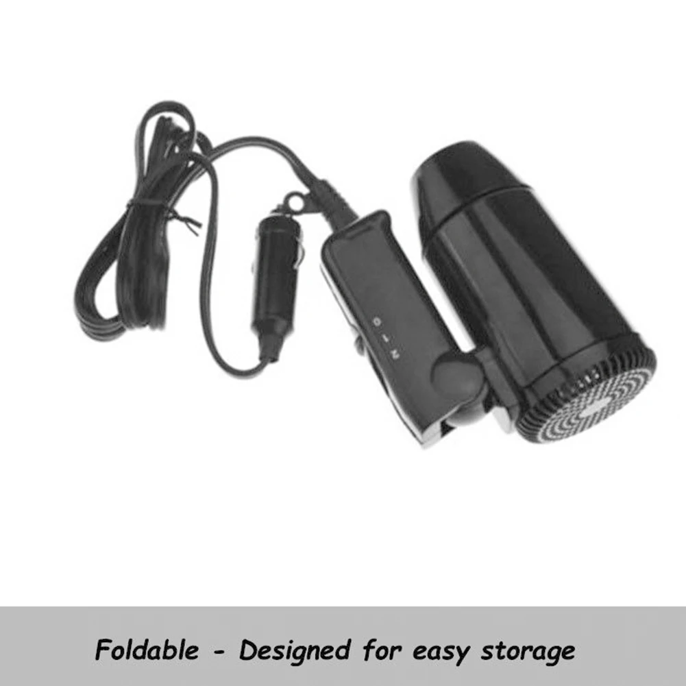 12V Hair Travel Camping Car Glass Defroster Caravan Portable Foldable Dryer |