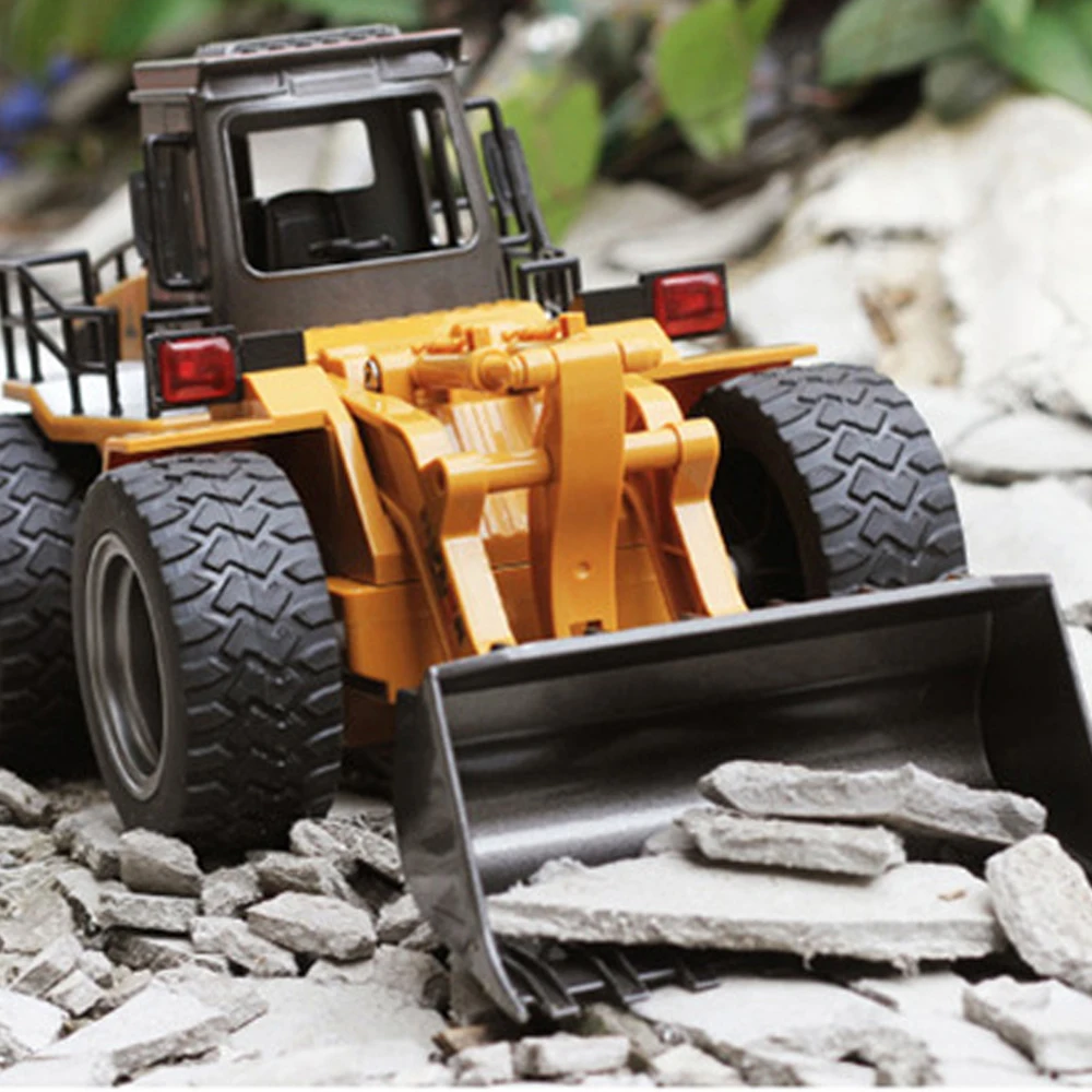 HUINA 1:18 RC грузовик бульдозер самосвал гусеничный трактор модель Инженерная машина
