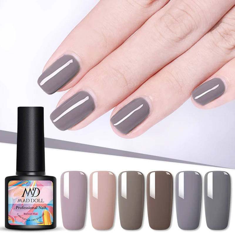 MAD DOLL 8 мл Гель лак для ногтей УФ светодиодная лампа отмачиваемый однократное